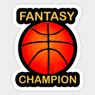 Fantasy Basketball Champion Sticker